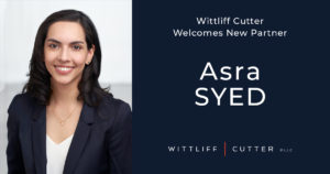 Wittliff Cutter welcomes new partner, Asra Syed